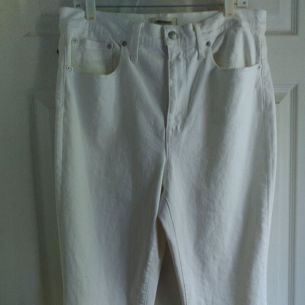 MADEWELL The High-rise slim boy jeans 31T NWT White $129 New w/Tag